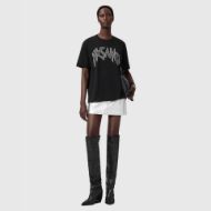 Picture of ALLSAINTS WOMEN'S ZINC BOYFRIEND TEE IN BLACK 4