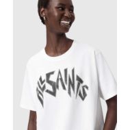 Picture of ALLSAINTS WOMEN'S ZINC BOYFRIEND TEE IN OPTIC WHITE 3