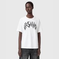 Picture of ALLSAINTS WOMEN'S ZINC BOYFRIEND TEE IN OPTIC WHITE 1