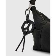 Picture of ALLSAINTS WOMEN'S LEATHER G PEACE KEYRING IN BLACK 2