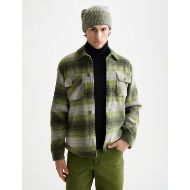 Picture of SCOTCH&SODA MEN'S CHECK OVERSHIRT IN DARK GREEN CHECK 4