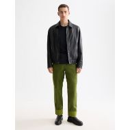 Picture of SCOTCH&SODA MEN'S BOXY LEATHER BLOUSON IN BLACK 8