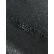 Picture of SCOTCH&SODA MEN'S BOXY LEATHER BLOUSON IN BLACK 4