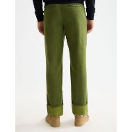 Picture of SCOTCH&SODA MEN'S CLARKE- WASHED COTTON-BLEND HERRINGBONE STRAIGHT FIT CHINO IN DARK GREEN 5
