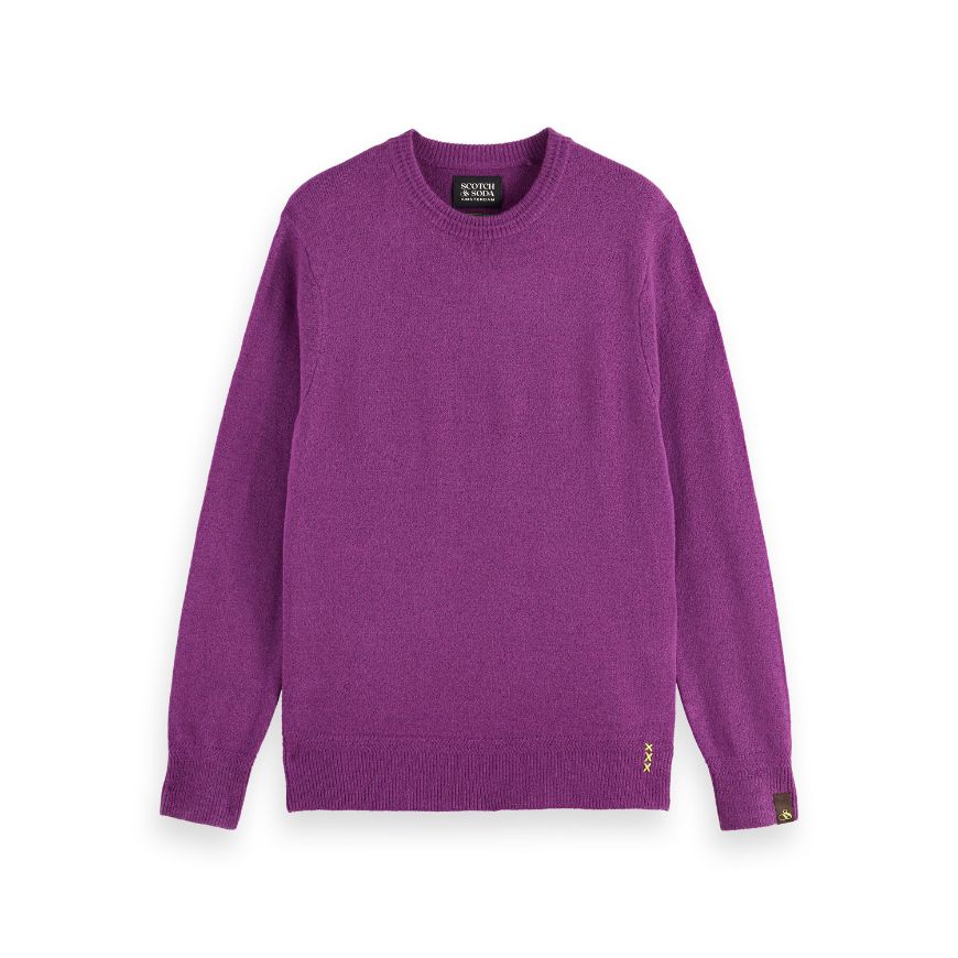 Снимка на SCOTCH&SODA MEN'S SOFT KNIT REGULAR FIT CREW NECK IN DARK PINK