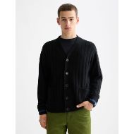 Снимка на SCOTCH&SODA MEN'S SOFT KNIT DROPPED SHOULDER CARDIGAN IN DARK GREY 4