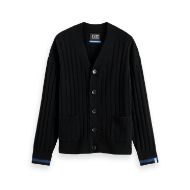 Снимка на SCOTCH&SODA MEN'S SOFT KNIT DROPPED SHOULDER CARDIGAN IN DARK GREY 1