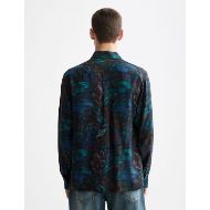 Picture of SCOTCH&SODA MEN'S PRINTED RELAXED FIT SHIRT IN INK BLUE FEATHERS 5