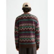 Picture of SCOTCH&SODA MEN'S JACQUARD DROPPED SHOULDER CREWNECK IN MULTICOLOUR 5