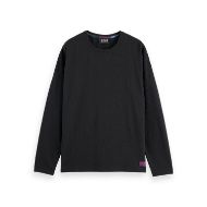 Снимка на SCOTCH&SODA MEN'S RELAXED FIT JACQUARD KNIT T-SHIRT IN DARK GREY 1