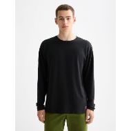Снимка на SCOTCH&SODA MEN'S RELAXED FIT JACQUARD KNIT T-SHIRT IN DARK GREY 4