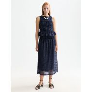 Picture of SCOTCH&SODA WOMEN'S SMOCKED TANK IN PEACOAT 7
