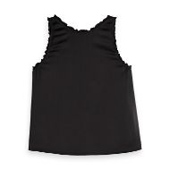 Picture of SCOTCH&SODA WOMEN'S V-NECK RUFFLE TANK IN METEORITE 2