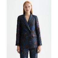 Picture of SCOTCH&SODA WOMEN'S DOUBLE BREASTED JACQUARD BLAZER IN PHEASANT 4