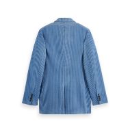 Picture of SCOTCH&SODA WOMEN'S CORDUROY DOUBLE BREASTED BLAZER IN FADED DENIM 2