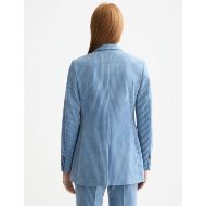 Picture of SCOTCH&SODA WOMEN'S CORDUROY DOUBLE BREASTED BLAZER IN FADED DENIM 5