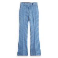 Picture of SCOTCH&SODA WOMEN'S VIOLET HIGH RISE FLARE LEG CORDUROY PANT IN BLUE 1