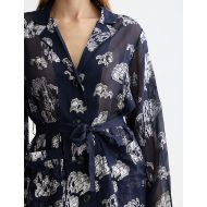 Picture of SCOTCH&SODA WOMEN'S FESTIVE PYJAMA BLAZER IN PEACOAT 6