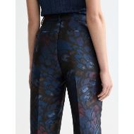 Picture of SCOTCH&SODA WOMEN'S RIPPLE PHEASANT JACQUARD STRAIGHT LEG PANT IN PHEASANT 6