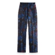 Picture of SCOTCH&SODA WOMEN'S RIPPLE PHEASANT JACQUARD STRAIGHT LEG PANT IN PHEASANT 2