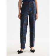 Picture of SCOTCH&SODA WOMEN'S RIPPLE PHEASANT JACQUARD STRAIGHT LEG PANT IN PHEASANT 4