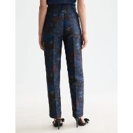 Picture of SCOTCH&SODA WOMEN'S RIPPLE PHEASANT JACQUARD STRAIGHT LEG PANT IN PHEASANT 5