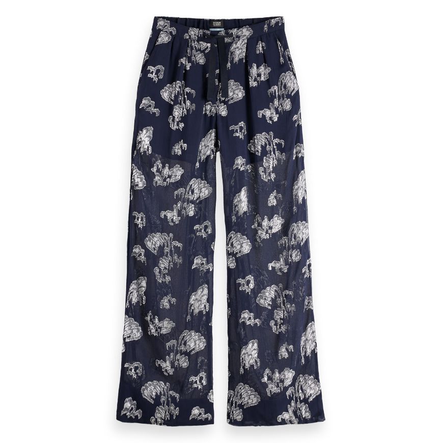 Picture of SCOTCH&SODA WOMEN'S ELENI FESTIVE PYJAMA PANT IN PEACOAT