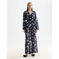 Picture of SCOTCH&SODA WOMEN'S ELENI FESTIVE PYJAMA PANT IN PEACOAT 7