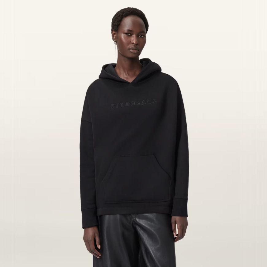Снимка на ALLSAINTS ДАМСКИ СУИТШЪРТ VISION ETIE HOODY В ЧЕРНО