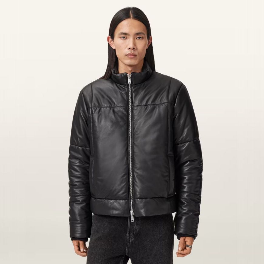 Picture of ALLSAINTS MEN'S FURSE PUFFER JACKET IN BLACK