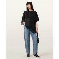 Picture of ALLSAINTS WOMEN'S LENNY LACE TEE IN BLACK 5