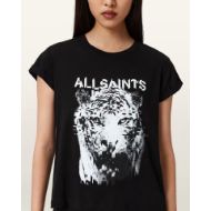 Picture of ALLSAINTS WOMEN'S STATIC ANNA TEE IN BLACK 4