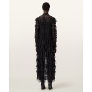 Picture of ALLSAINTS WOMEN'S CAVARLY LONG SLEEVE MAXI DRES IN LACE BLACK 2