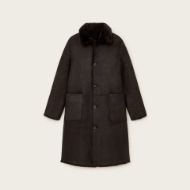 Снимка на ALLSAINTS ДАМСКО КОЖЕНО ПАЛТО SERRA SHEARLING В КАФЯВО 9