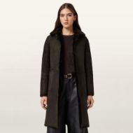 Снимка на ALLSAINTS ДАМСКО КОЖЕНО ПАЛТО SERRA SHEARLING В КАФЯВО 2