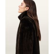Снимка на ALLSAINTS ДАМСКО КОЖЕНО ПАЛТО SERRA SHEARLING В КАФЯВО 6