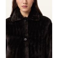 Снимка на ALLSAINTS ДАМСКО КОЖЕНО ПАЛТО SERRA SHEARLING В КАФЯВО 5