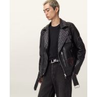 Picture of ALLSAINTS MEN'S COLE BIKER JACKET IN BLACK 4
