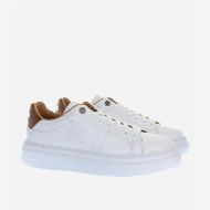 Picture of LA MARTINA MEN'S LEATHER SNEAKERS WITH LOGO IN WHITE 2