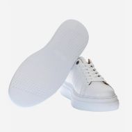 Picture of LA MARTINA MEN'S LEATHER SNEAKERS WITH LOGO IN WHITE 5
