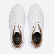 Picture of LA MARTINA MEN'S LEATHER SNEAKERS WITH LOGO IN WHITE 4