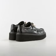 Picture of LOVE MOSCHINO WOMEN'S PLATFORM LOAFERS IN BLACK LEATHER 3