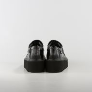 Picture of LOVE MOSCHINO WOMEN'S PLATFORM LOAFERS IN BLACK LEATHER 4