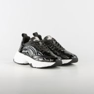 Picture of LOVE MOSCHINO WOMEN'S STARDUST SNEAKERS IN BLACK 2