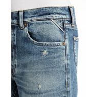 Picture of REPLAY WOMEN'S AUBRY BOY-FIT JEANS 11 OZ COMFORT BLUE DENIM IN MEDIUM BLUE 8