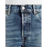 Picture of REPLAY WOMEN'S AUBRY BOY-FIT JEANS 11 OZ COMFORT BLUE DENIM IN MEDIUM BLUE 7