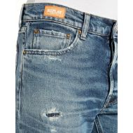 Picture of REPLAY WOMEN'S AUBRY BOY-FIT JEANS 11 OZ COMFORT BLUE DENIM IN MEDIUM BLUE 6