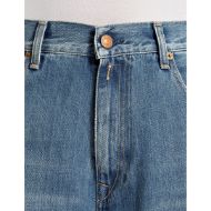 Picture of REPLAY WOMEN'S NALAJA WIDE LEG FIT 11 OZ INDIGO COTTON DENIM IN MEDIUM BLUE 7