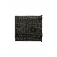 Picture of REPLAY UNISEX FADED BLENDED WOOL SCARF IN BLACK AND DEEP LICHEN GREEN 2