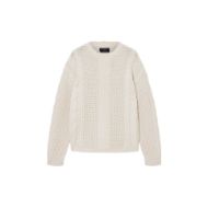 Picture of ALLSAINTS MEN'S TENTER CREW IN ECRU WHITE 7